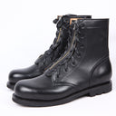 Women's Leather High-Top Round Toe Boots – Rugged, Stylish & Durable | MYN2O