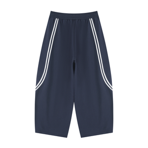 Unisex Wide Leg Piping Sweatpants – Oversized Relaxed Fit Streetwear Joggers