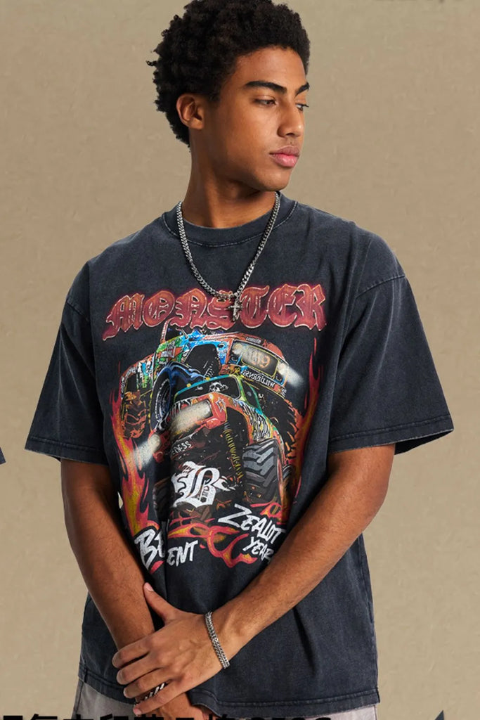 Men’s graphic round neck half sleeve t-shirt – MYN2O

