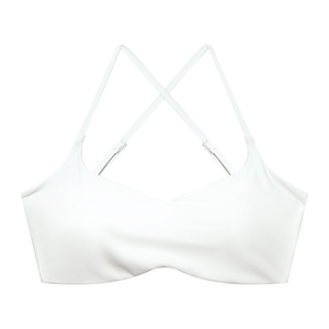 Women's Cropped Sports Bra – High Support Seamless Workout & Yoga Bra