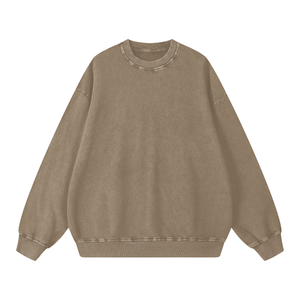 Snow Washed Oversized Sweatshirt – Premium Unisex Heavyweight Streetwear Pullover
