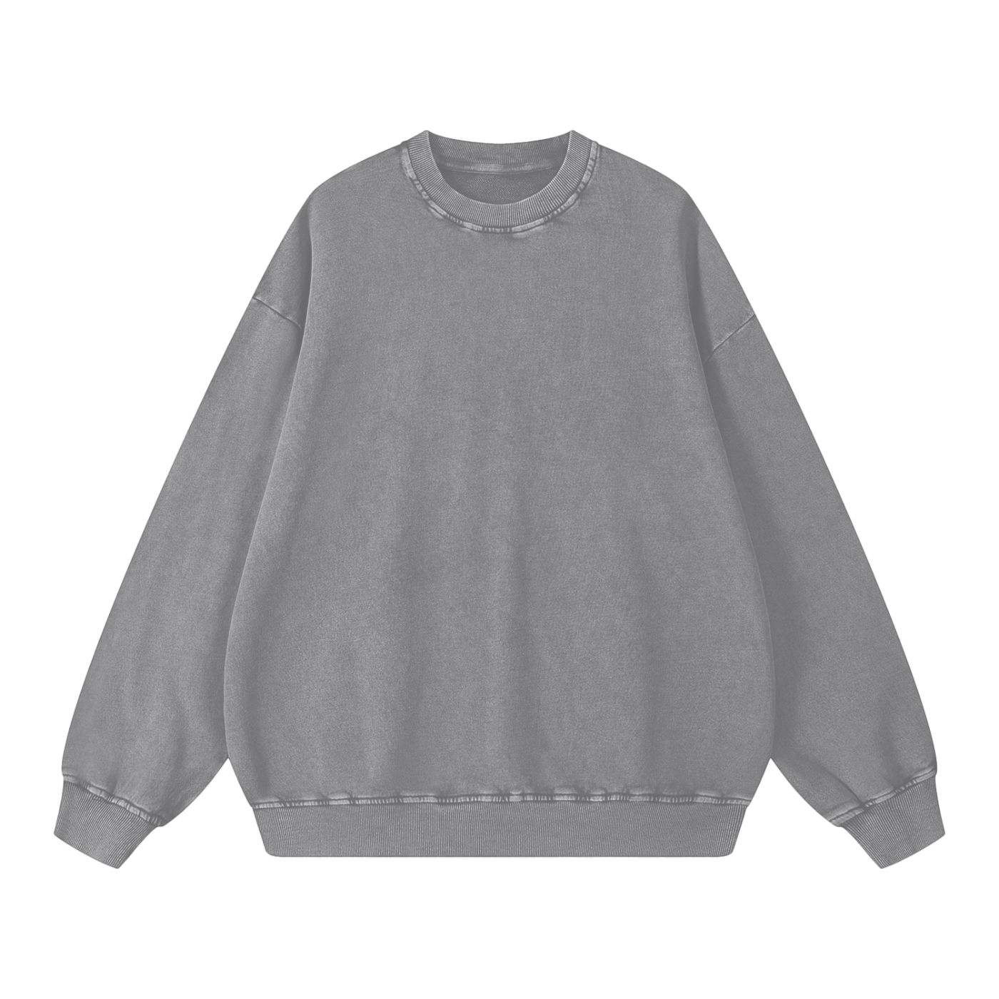 Snow Washed Oversized Sweatshirt – Premium Unisex Heavyweight Streetwear Pullover