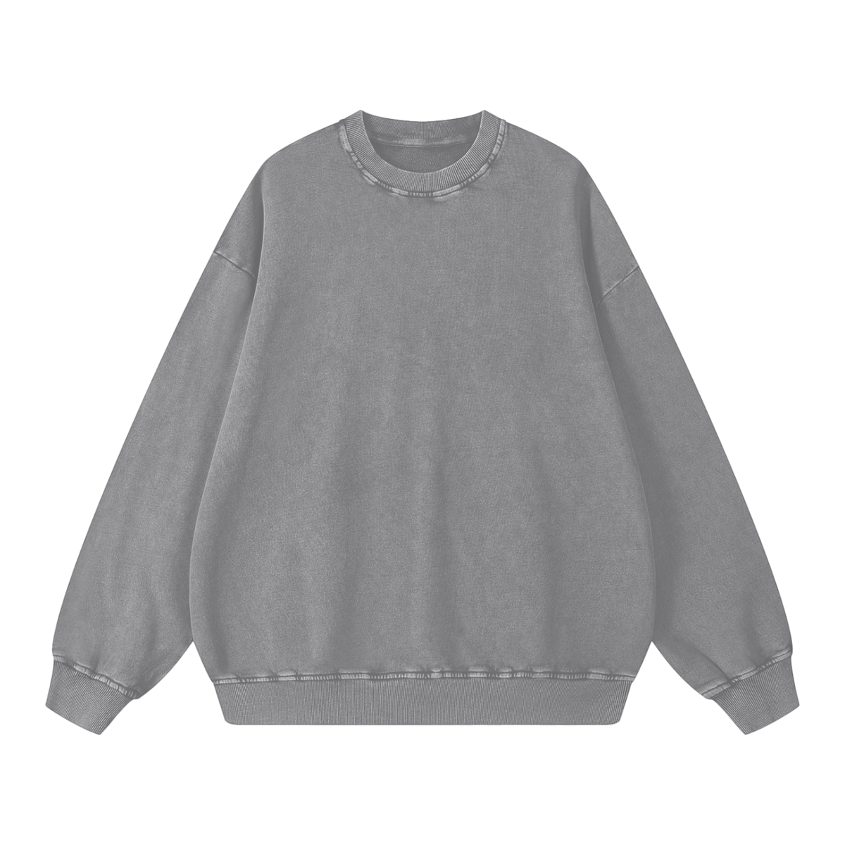 Snow Washed Oversized Sweatshirt – Premium Unisex Heavyweight Streetwear Pullover