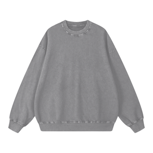 Snow Washed Oversized Sweatshirt – Premium Unisex Heavyweight Streetwear Pullover