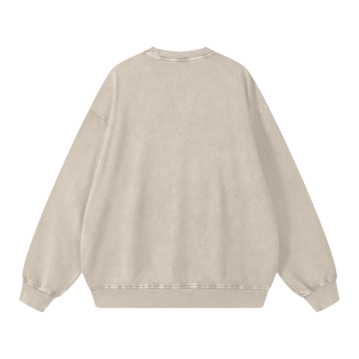 Snow Washed Oversized Sweatshirt – Premium Unisex Heavyweight Streetwear Pullover