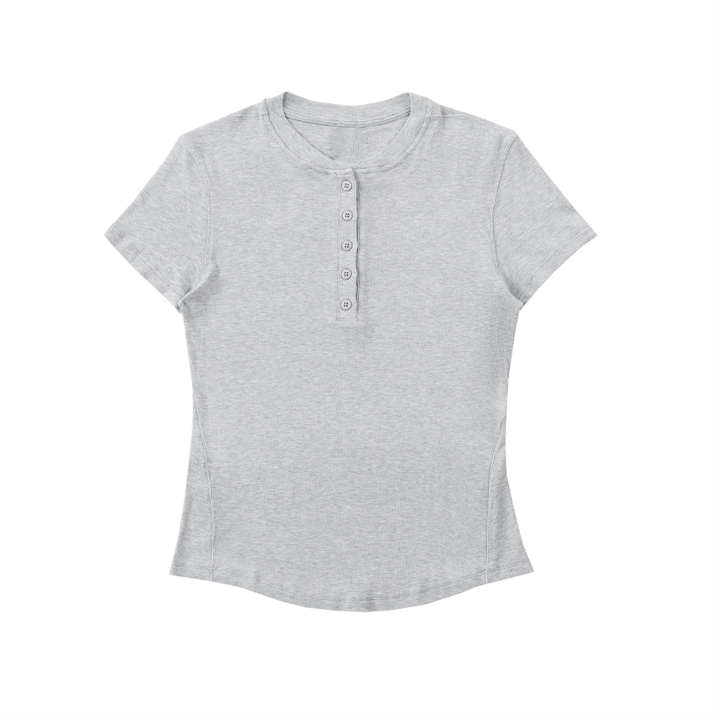 Modal Bodycon Henley Shirt