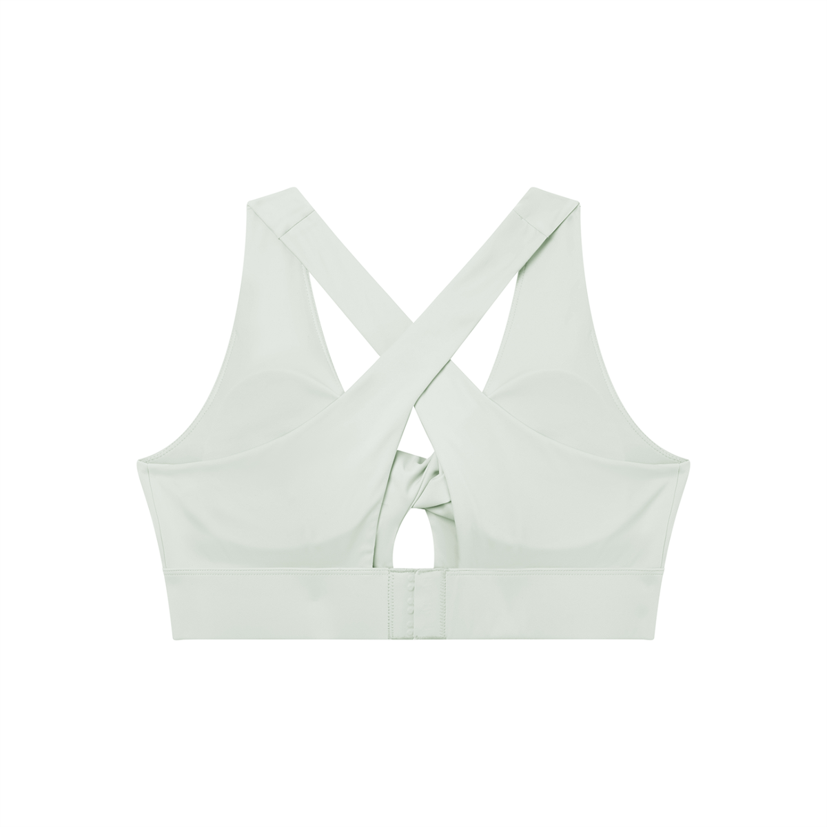 Women's Twist Front V-Neck Sports Bra – Seamless Medium Support Activewear Bra