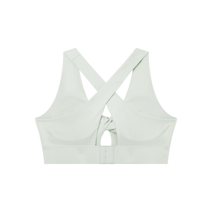 Women's Twist Front V-Neck Sports Bra – Seamless Medium Support Activewear Bra