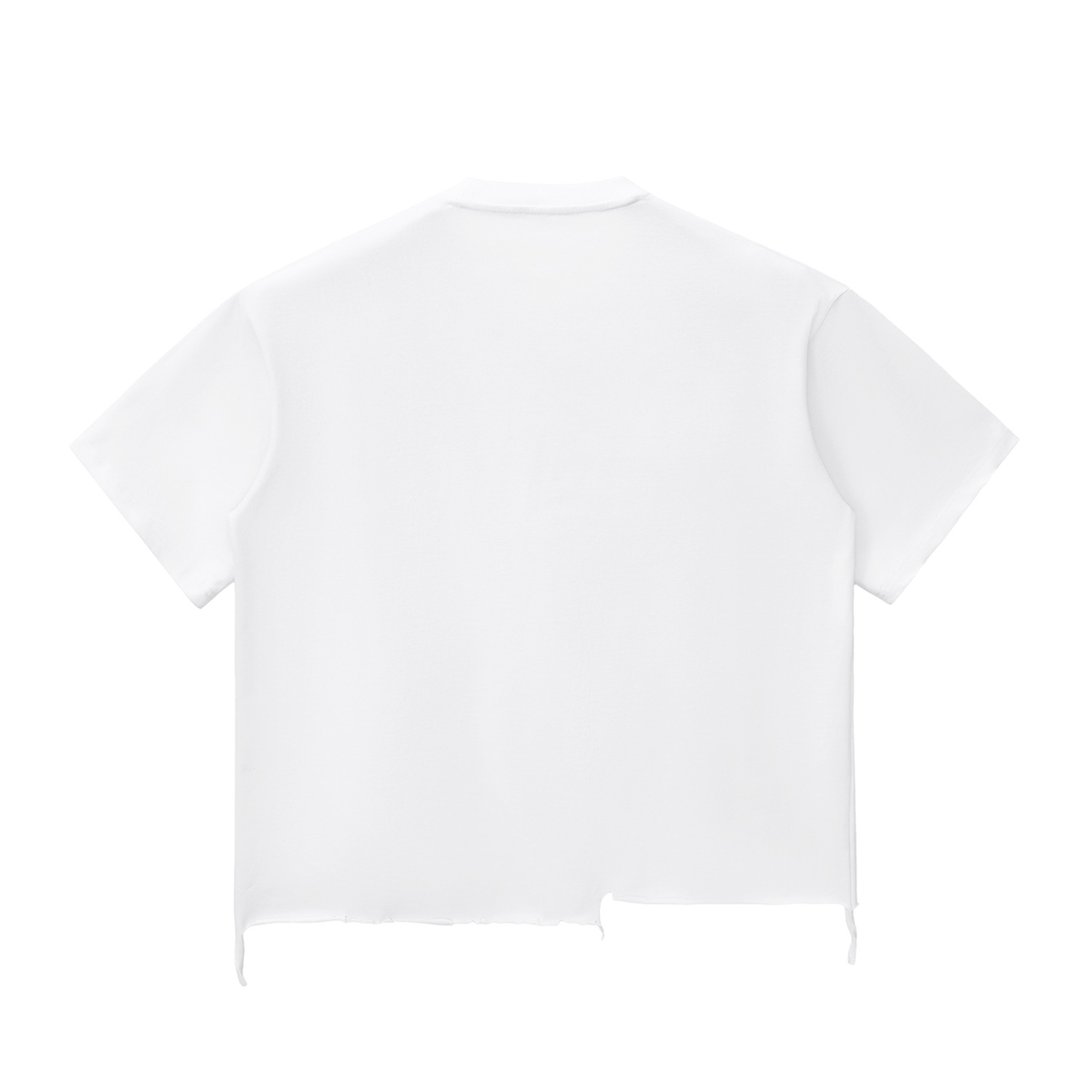 Snow Wash Raw-Hem Boxy T-shirt
