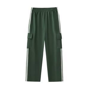 Side Stripe Straight-Leg Pants