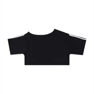 Women's Off-the-Shoulder Crop T-Shirt – Slim Fit Casual Fashion Top