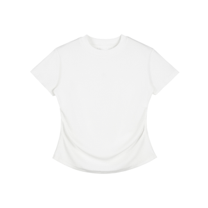 Vintage Washed Bodycon Cotton T-Shirt
