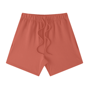 Unisex Earth Tone Loose Fit Cotton Shorts