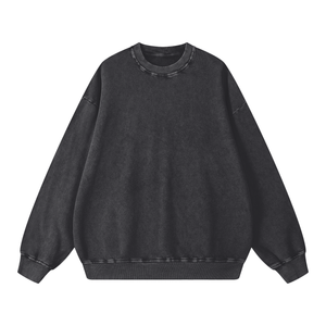 Snow Washed Oversized Sweatshirt – Premium Unisex Heavyweight Streetwear Pullover