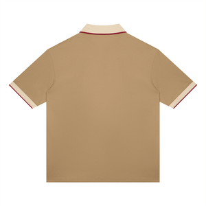 Unisex Color Block Polo Shirt