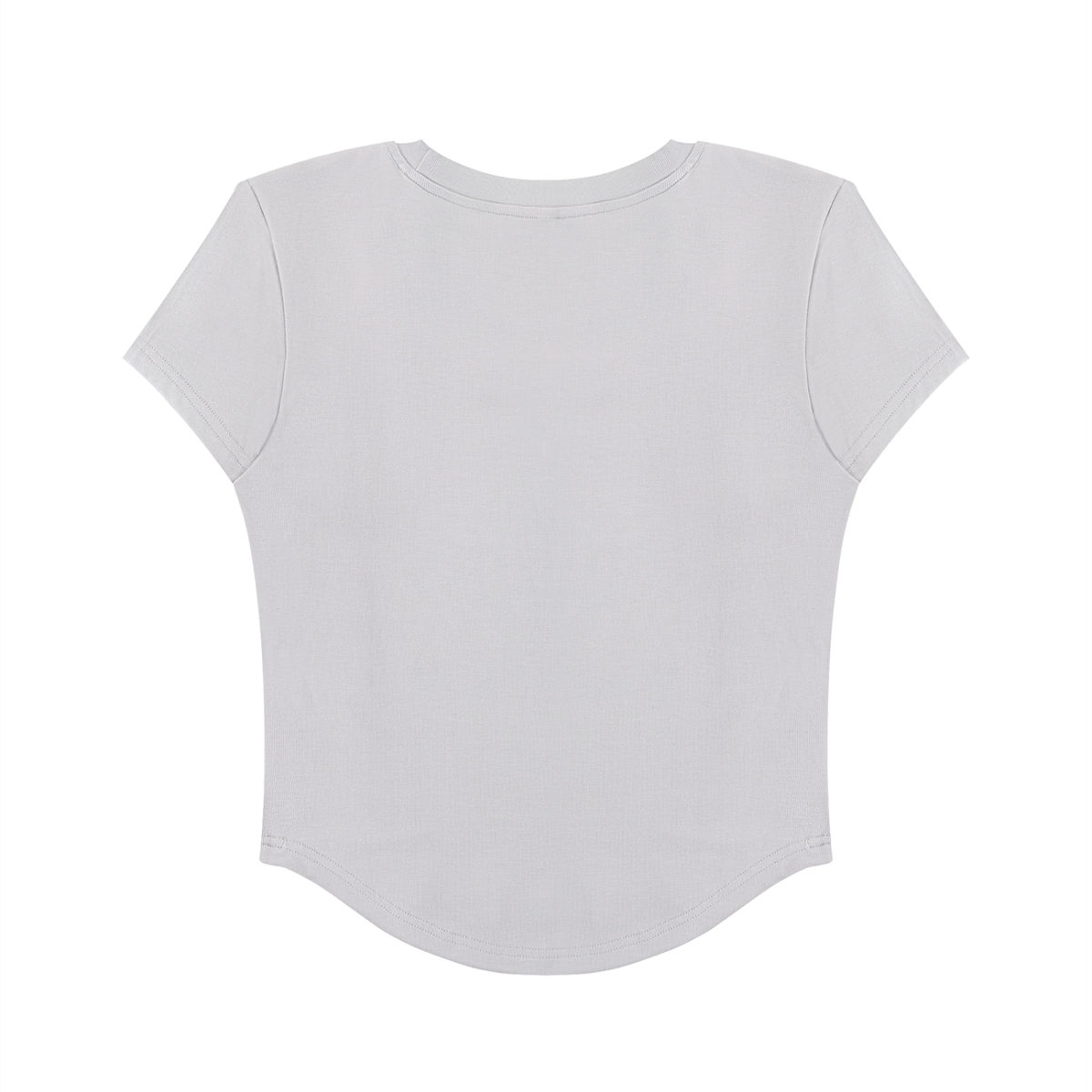 Women's Paneled Crop T-Shirt – Slim Fit Casual Streetwear Tee