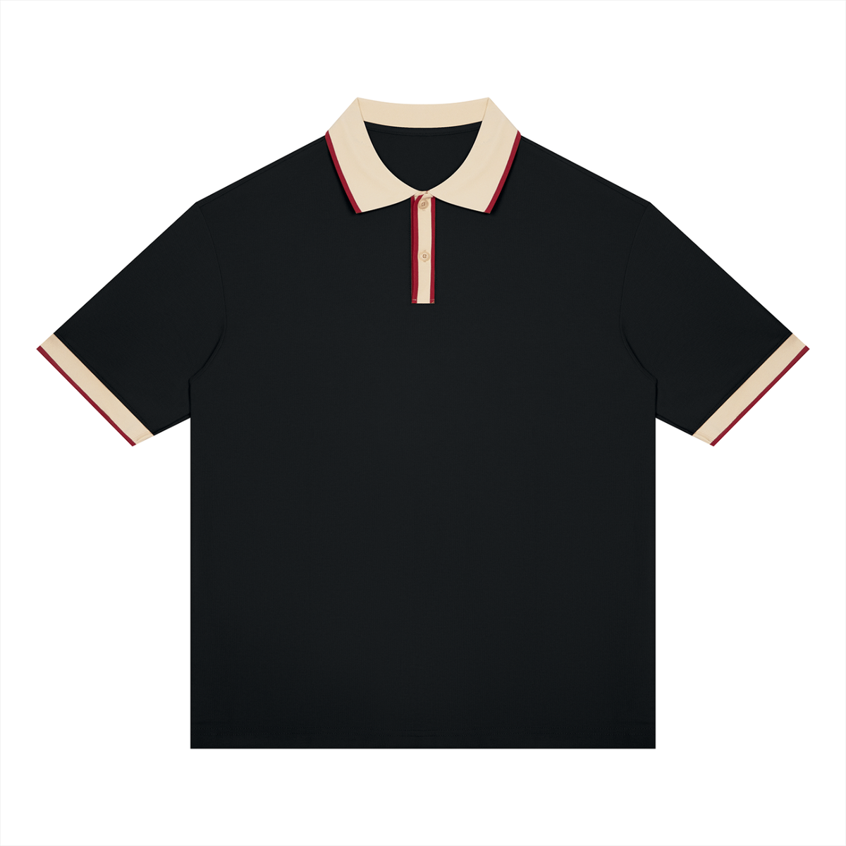 Unisex Color Block Polo Shirt