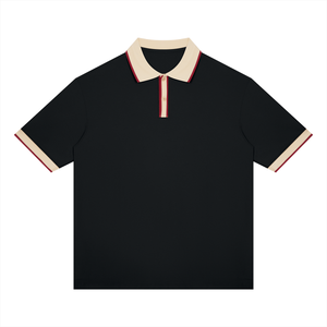 Unisex Color Block Polo Shirt