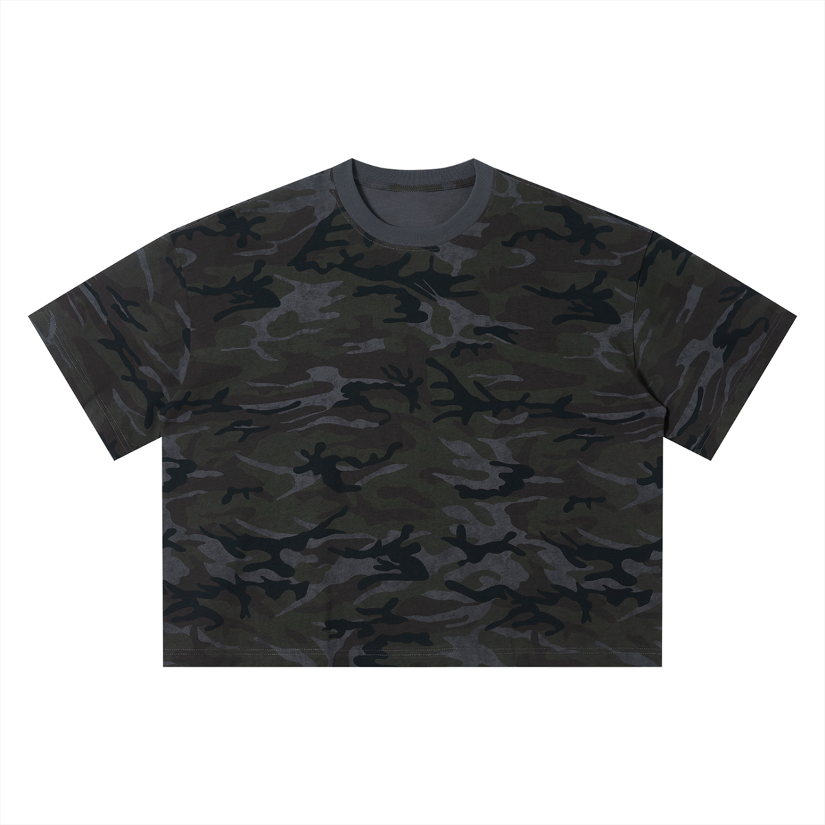 Unisex Camo Boxy T-Shirt – Oversized Camouflage Streetwear Tee