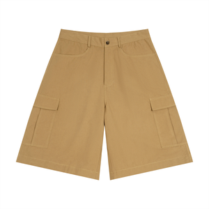 Unisex Woven Cargo Shorts – Relaxed Fit Utility Streetwear Shorts