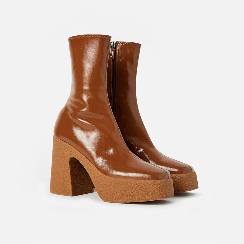 Women’s High Heel Retro Boots – Elegant Spring & Autumn Style | MYN2O