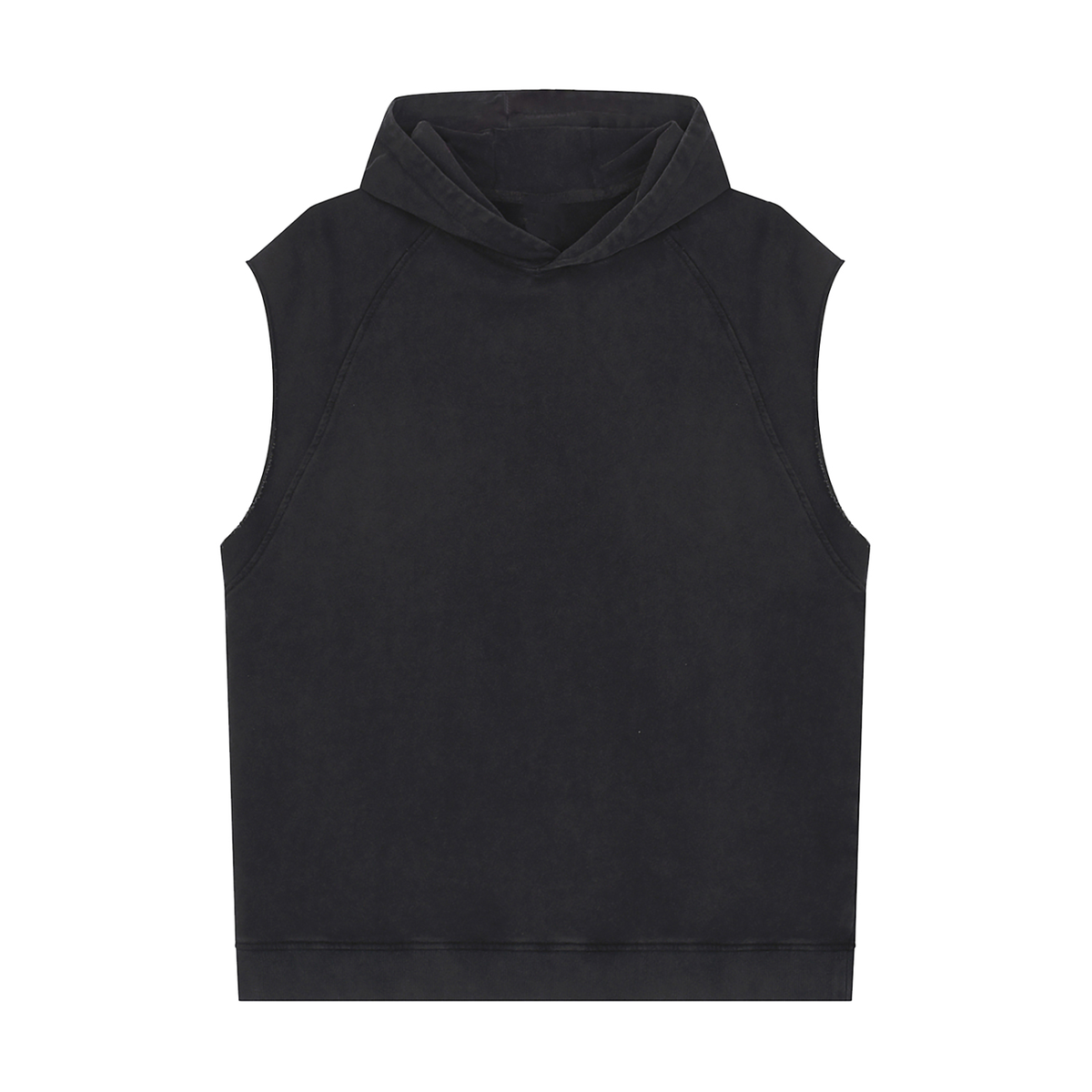 Snow Washed Sleeveless Hoodie