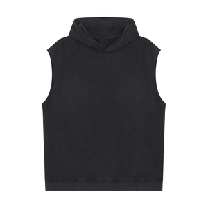 Snow Washed Sleeveless Hoodie