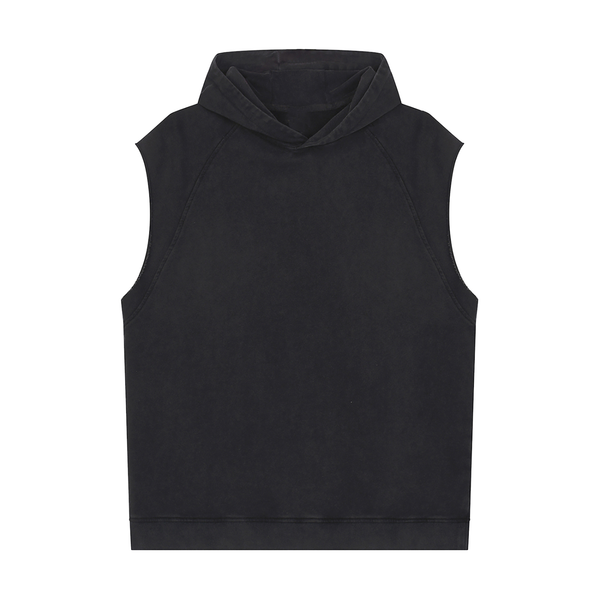 Snow Washed Sleeveless Hoodie