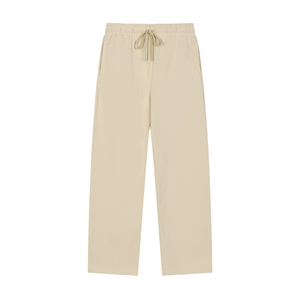 Solid Color Straight-Leg Sweatpants