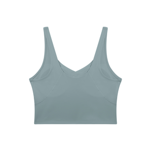 Women's V-Neck Yoga Sports Bra – Seamless Medium Support Workout & Activewear Bra