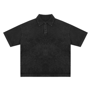 Heavyweight Snow-Washed Polo T-Shirt