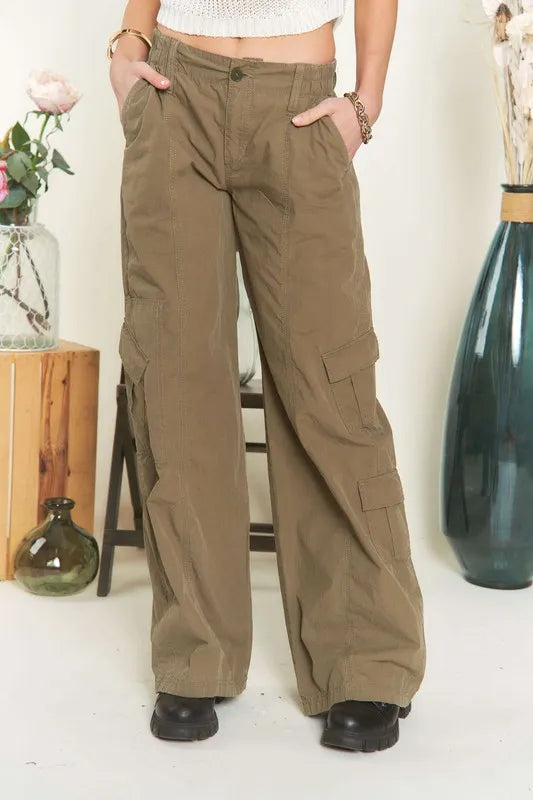 Adora Low-Rise Casual Cargo Pants – MYN2O
