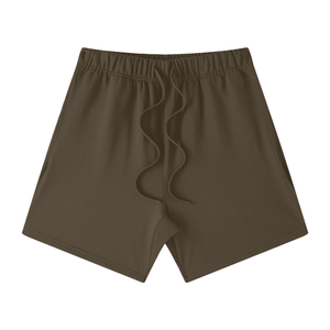 Unisex Earth Tone Loose Fit Cotton Shorts