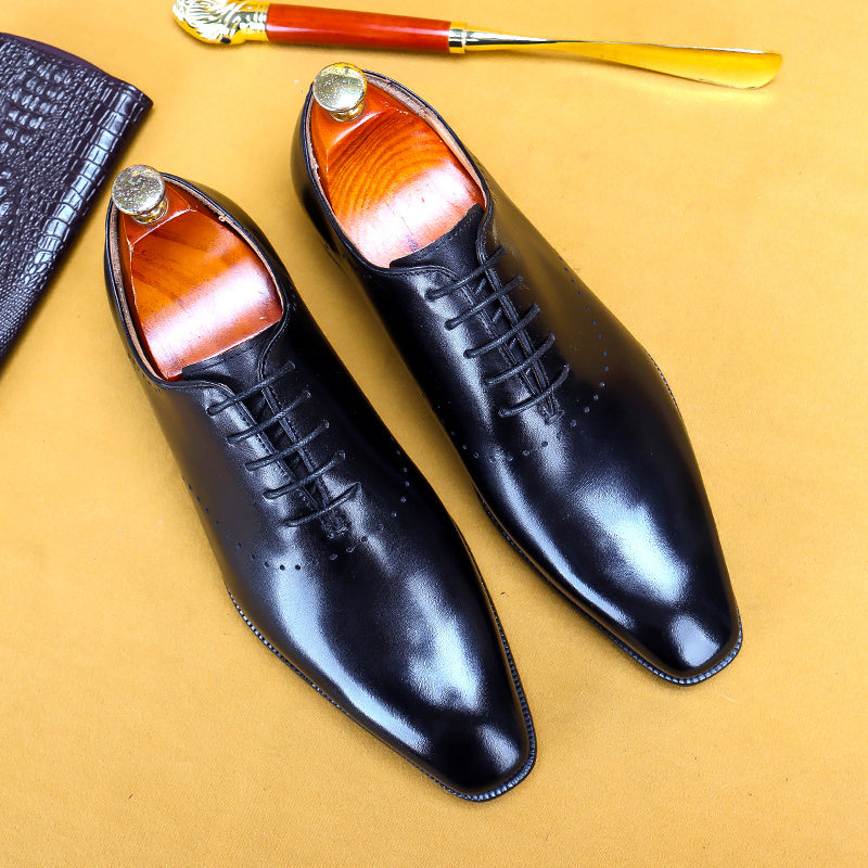 Oxford Retro Gentleman Leather Shoes – British Lace-Up by MYN2O