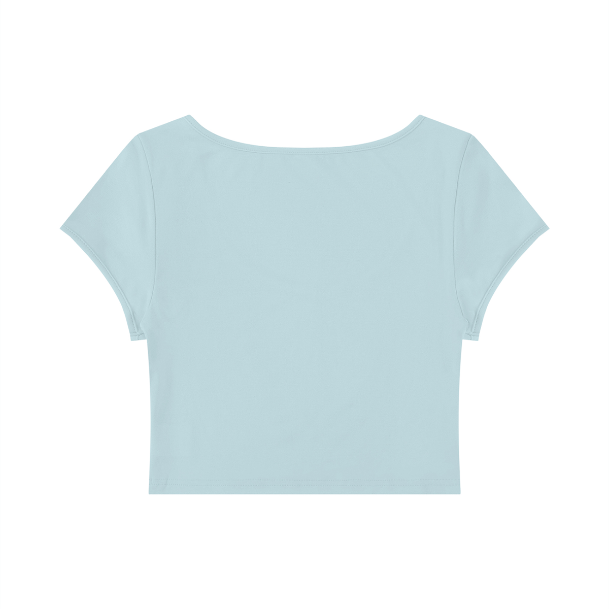 Women's Slim Cap Sleeve Crop T-Shirt – Fitted Everyday Essential Top