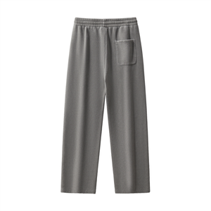 Frayed Enzyme Washed Fleece Sweatpants