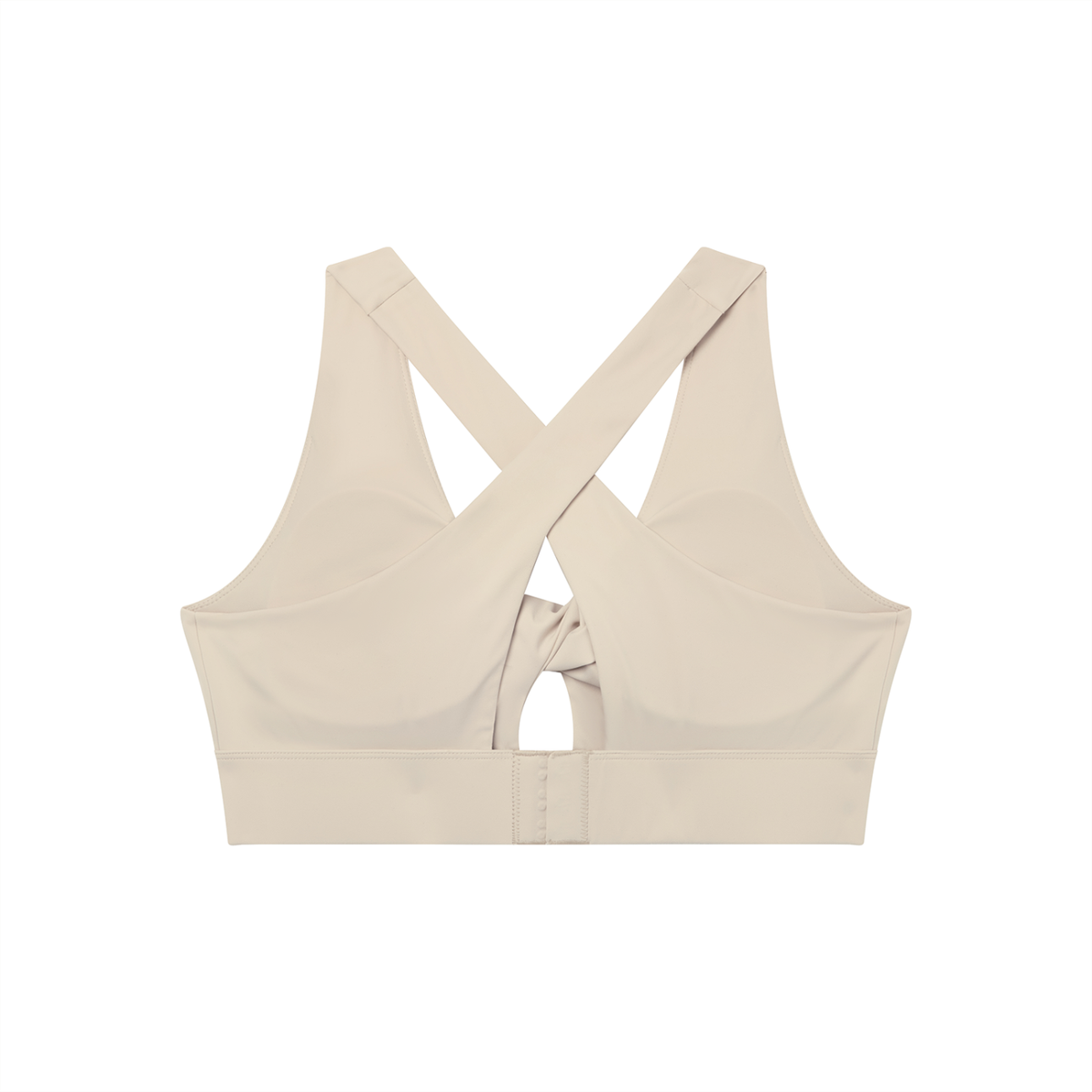Women's Twist Front V-Neck Sports Bra – Seamless Medium Support Activewear Bra