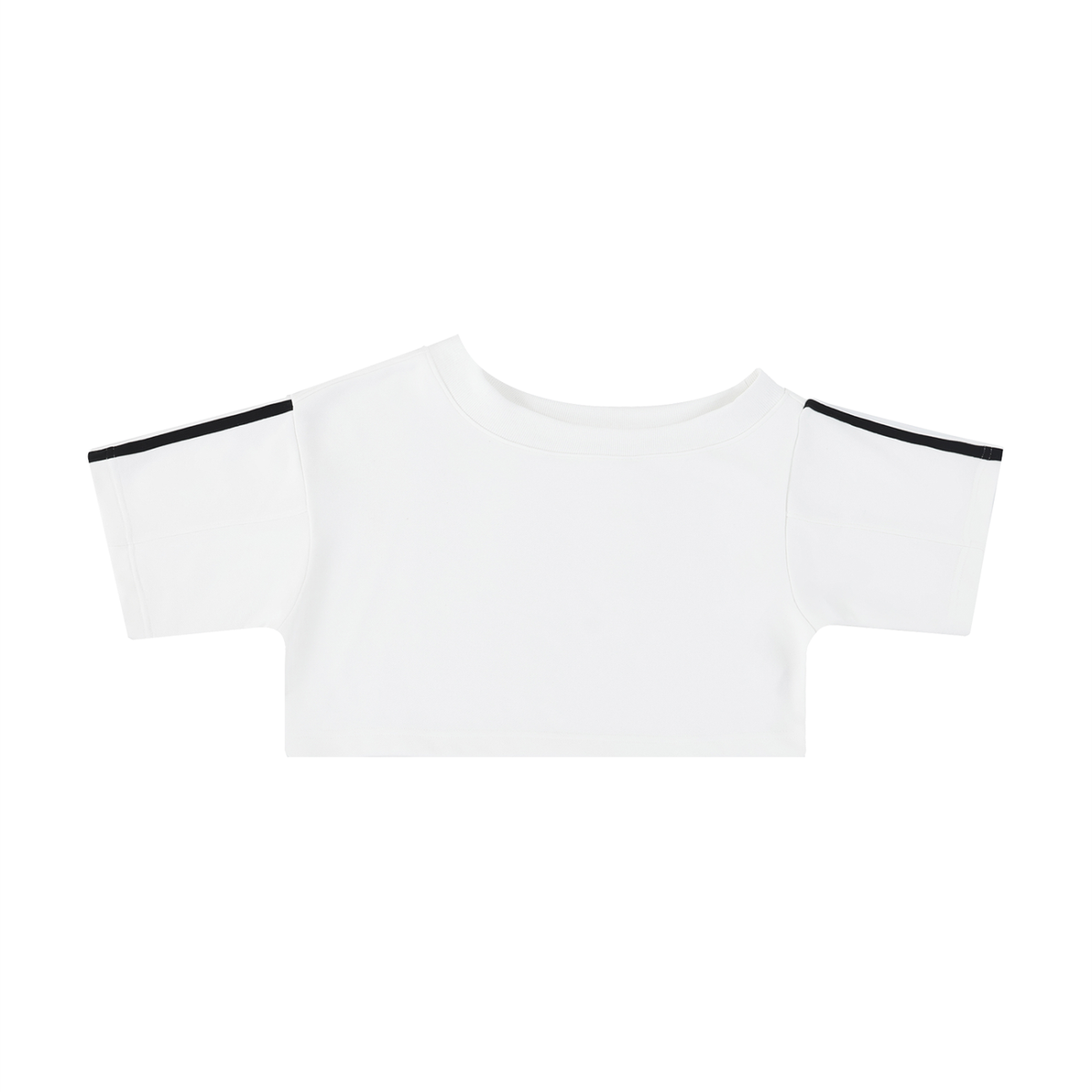 Women's Off-the-Shoulder Crop T-Shirt – Slim Fit Casual Fashion Top