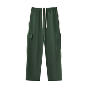 Side Stripe Straight-Leg Pants