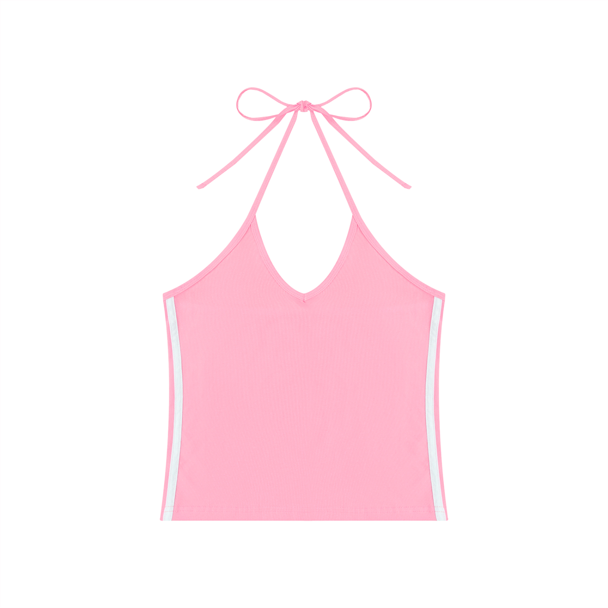 Women's Color Block Halter Crop Tank Top – Sleeveless Summer Essential