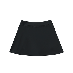 High-Waist Pocketed A-Line Skirt