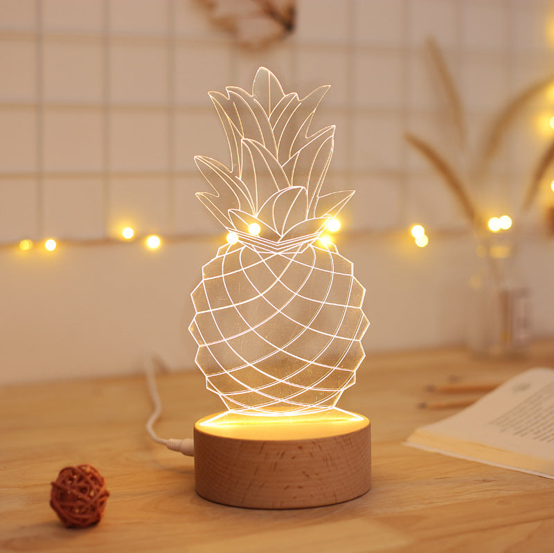 Pineapple Table Lamp – Elegant Bedside Light for Home & Office