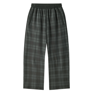 Unisex Plaid Straight Leg Pants