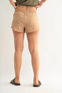 Mono B drawcord mini shorts with adjustable waistband – sporty casual style – MYN2O