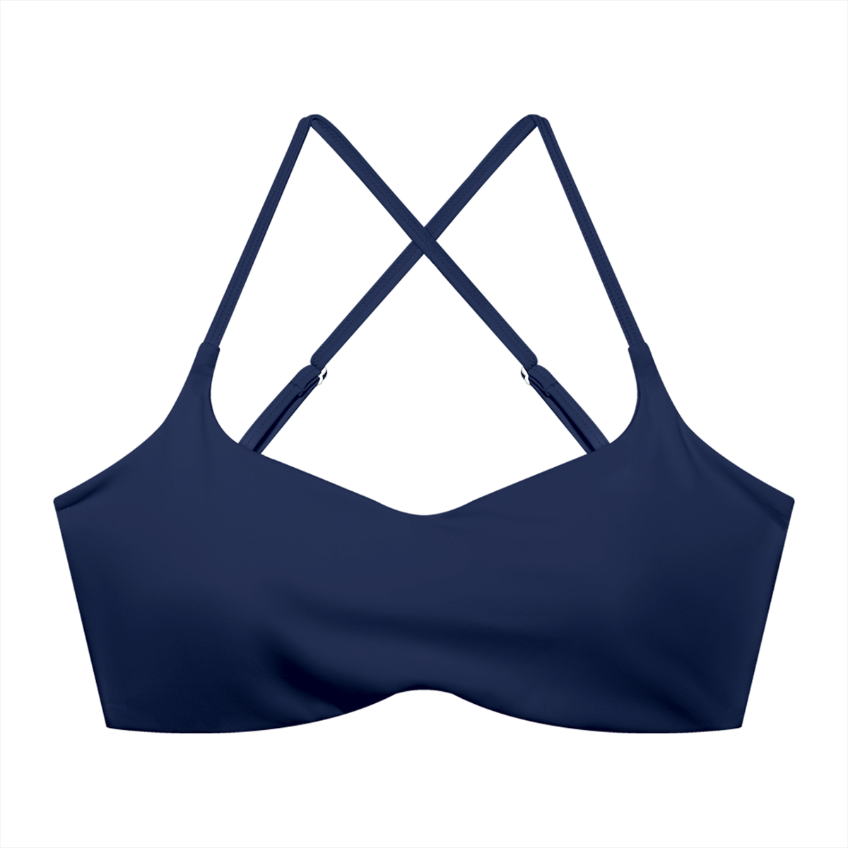 Women's Cropped Sports Bra – High Support Seamless Workout & Yoga Bra