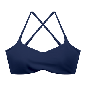 Women's Cropped Sports Bra – High Support Seamless Workout & Yoga Bra
