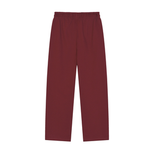 Solid Color Straight-Leg Sweatpants