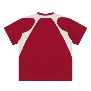 Contrast Panel Cotton T-Shirt