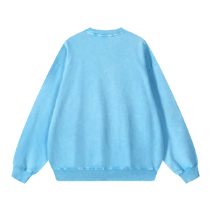 Snow Washed Oversized Sweatshirt – Premium Unisex Heavyweight Streetwear Pullover