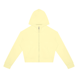 Women's Crop Full Zip Hoodie